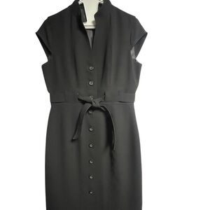Calvin Klein Classic Black cap Sleeve Dress size small